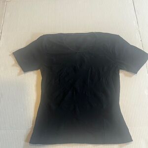 Harley Davidson mesh short sleeve Classic Black Women's Top w scooped neck